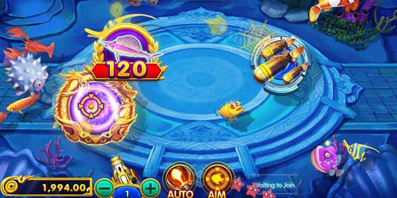 Game có thiết kế giao diện nổi bật mô phỏng đại dương xanh mát