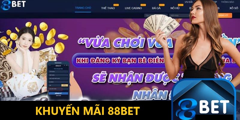 Rất nhiều chương trình khuyến mãi 88BET